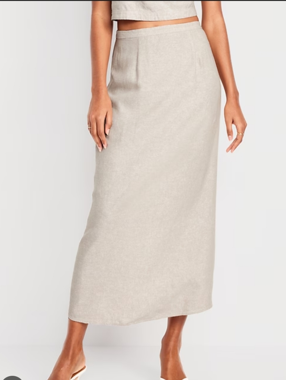 Old Navy Neutral Beige Maxi Skirt